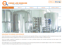 Tablet Screenshot of chemiclifesciences.com
